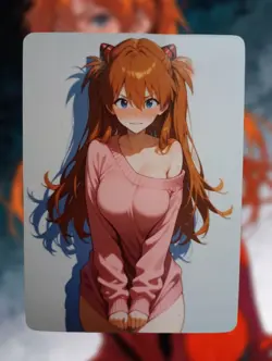 Asuka Langley Soryu Neon Genesis Evangelion Anime Waifu Sexy Doujin Hentai Card - Image 1