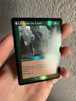 MTG Life From the Loam Serialized Foil Card 003/500 Ravnica Remastered - Image 1