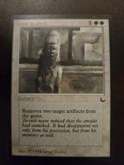 Dust to Dust - The Dark ~MP/LP~ Magic The Gathering MTG - Image 1