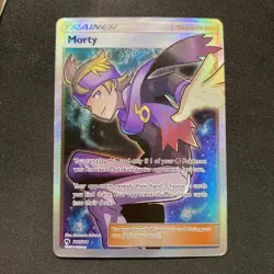 Pokemon Trainer Morty (Full Art) 212/214 Sun & Moon Lost Thunder Holo - Image 1