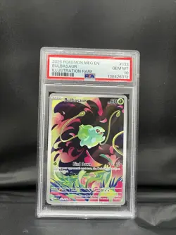 2025 POKEMON MEG EN-MEGA EVOLUTION ILLUSTRATION RARE #133 BULBASAUR PSA 10 - Image 4