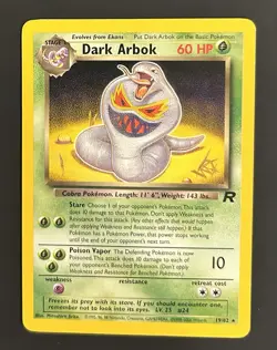 Pokemon Dark Arbok [W Stamped] 19/82 Wotc Promo Regular - Image 1