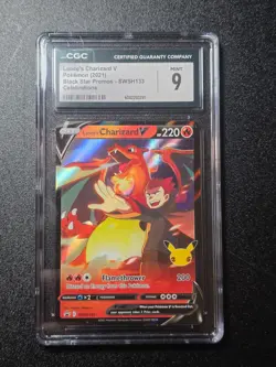 2019-2023 Pokemon SWSH Black Star Promos Lance's Charizard V #SWSH133 CGC 9 - Image 1