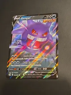 Pokemon TCG Gengar V 156/264 Fusion Single Strike Near Mint NM 2021 Nintendo - Image 2