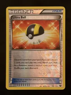 Pokemon Black & White Dark Explorers ULTRA BALL Reverse Holo 102/108 LP - Image 1
