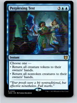 Magic the Gathering Perplexing Test Wilds of Eldraine Commander MTG Free Ship! - Image 1