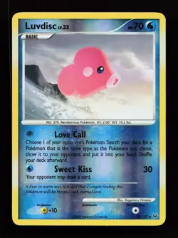 Luvdisc 35/127 Rare Platinum Reverse Holo Pokemon Card - Image 1
