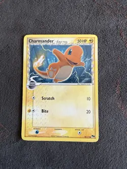 Pokemon Charmander Pop Series 5 Delta Species Card #10/17 2007 LP - Image 1