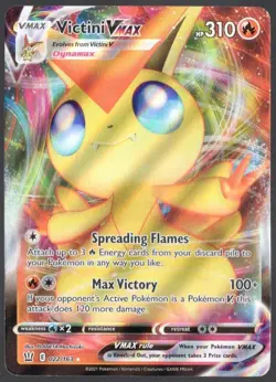 Pokemon Victini VMAX 022/163 Battle Styles Sword & Shield ULTRA RARE - Image 1