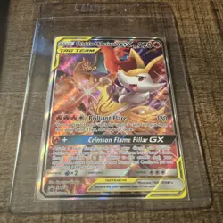 Charizard & Braixen GX Tag Team 2016 Pokemon Sun Moon Black Star Promo #SM230 - Image 1