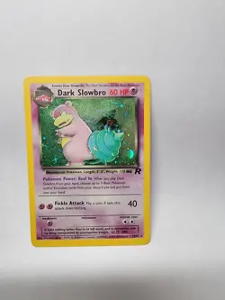 Pokemon Team Rocket Dark Slowbro Holo Rare 12/82 60 HP Stage 1 Unlimited Card - Image 1