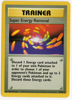 Super Energy Removal 79/102 TRAINER Base Set Pokemon Card - Image 1