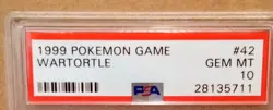 1999 Pokemon Base Set Unlimited Wartortle #42 PSA 10 GEM MINT Vintage WoTC Card - Image 3