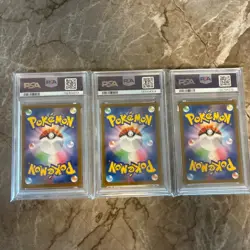 PSA 9 10 SEQUENTIAL SET Pokemon Bulbasaur Ivysaur Venusaur 064 065 087 Japanese - Image 2