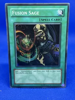 Fusion Sage TO6-EN003 Super Rare Original Yugioh Tournament Pack Vintage NM - Image 1