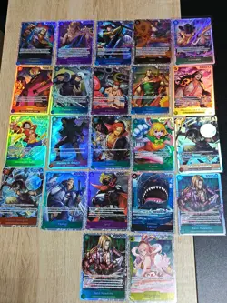 Lot De 22 Cartes SR One Piece HOLO full art alternative etat neuf NM super rare - Image 1