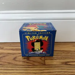 23K Gold Plated CHARIZARD Trading Card 1999 Burger King Pokemon Blue - Box Only - Image 1