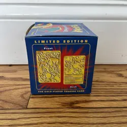 23K Gold Plated CHARIZARD Trading Card 1999 Burger King Pokemon Blue - Box Only - Image 4
