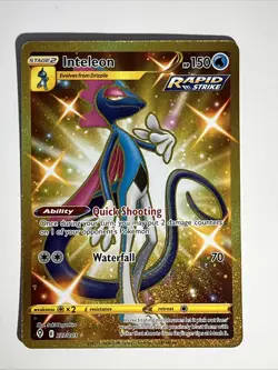 Pokemon TCG Inteleon Evolving Skies Holo Card 227/203 Secret Rare NM - Image 1