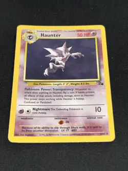 Pokemon TCG Haunter Card 6/62 Fossil Holo Rare Great Condition - Image 1