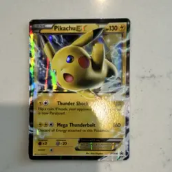 Pokemon Pikachu EX XY XY174 Holo Promo Basic 130 HP TCG Card - Image 1