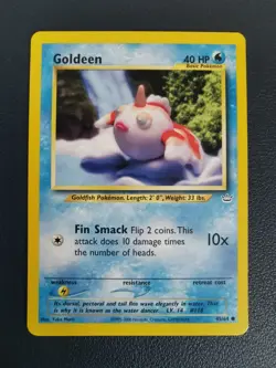 Pokemon Card Goldeen 45/64 Neo Revelation Common WOTC - Image 1