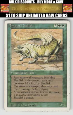 Magic_the_gathering Revised Edition # Thicket Basilisk - Image 1