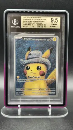Pikachu with Grey Felt Hat 085 BGS 9.5 Pokemon Van Gogh Promo - Image 4