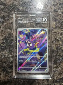 Pokemon Gastly 177/162 SV05 Temporal Forces Illustration Rare Holo TAG 10 - Image 1