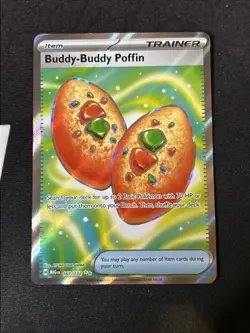 2025 Pokemon Buddy-Buddy Poffin 167/132 Me01: Mega Evolution Holo - Image 1