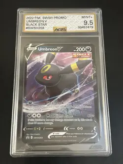 2022 Pokemon TCG Pm Swag Promo Umbreon V Black Star SWSH203- AGS 9.5 - Image 1