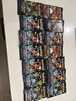 Pokemon TCG 14 Sealed Shining Fates Booster Packs - Image 1
