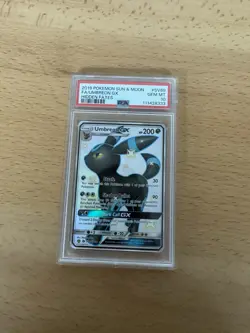 2019 POKEMON SUN & MOON HIDDEN FATES #SV69 FULL ART/UMBREON GX PSA 10 - Image 2
