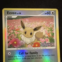 Pokemon Eevee 062/100 Pokemon Majestic Dawn Stamped Reverse Holo Basic 2008 - Image 2