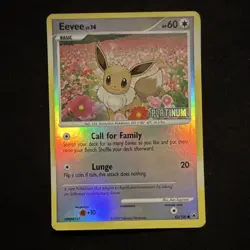 Pokemon Eevee 062/100 Pokemon Majestic Dawn Stamped Reverse Holo Basic 2008 - Image 3