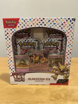 Pokemon TCG Scarlet & Violet 151 Alakazam EX Collection Box - Sealed NEW - Image 1