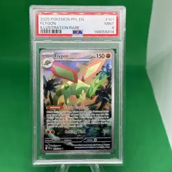 2025 POKEMON PFL EN-PHANTASMAL FLAMES ILLUSTRATION RARE #101 FLYGON PSA 9 - Image 1