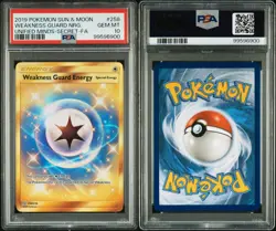 PSA 10 GEM MINT Weakness Guard Energy 258/236 Unified Minds Secret Rare Pokemon - Image 3