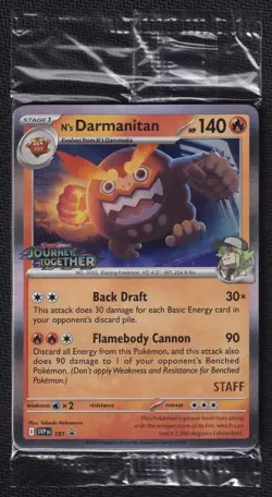 Pokemon Journey Together STAFF Promo Pack Sealed - Image 1