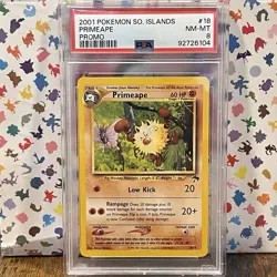 Primeape 18/18 2001 Southern Islands PSA 8 Pokemon Vintage WotC New Cert - Image 1