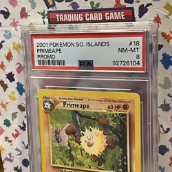 Primeape 18/18 2001 Southern Islands PSA 8 Pokemon Vintage WotC New Cert - Image 3