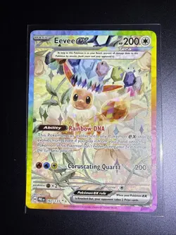 Pokemon Prismatic Evolutions Eevee ex 167/131 Special Illustration Rare - Image 1