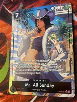 Ms. All Sunday OP14-084 SR Alt Art English The Azure Sea’s Seven NM - Image 2