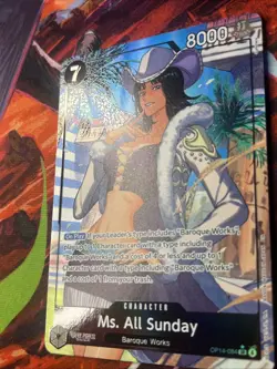 Ms. All Sunday OP14-084 SR Alt Art English The Azure Sea’s Seven NM - Image 3