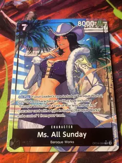 Ms. All Sunday OP14-084 SR Alt Art English The Azure Sea’s Seven NM - Image 4