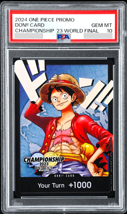 PSA 10 One Piece Card Don!! Luffy English 2023 Championship Wrold Final Prize - Image 1