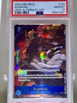2023 One Piece OP03 Sogeking Alt Art #122 PSA 10 | God Usopp Energy - Image 1