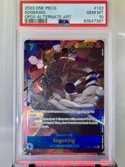 2023 One Piece OP03 Sogeking Alt Art #122 PSA 10 | God Usopp Energy - Image 2