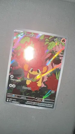 Pokemon TCG Pansear Illustration Rare White Flare English Card 099/086 - Image 1