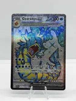 Pokemon TCG Gyarados ex 225/198 SV01 Ultra Rare EX Full Art Holo 300 HP Card - Image 1
